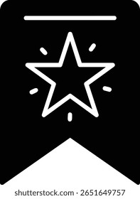Favorites Glyph Vector Icon Design
