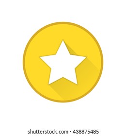 Favorites Icon. Round icon with star