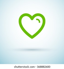 Favorites isolated minimal icon. Heart line vector icon for websites and mobile minimalistic flat design.