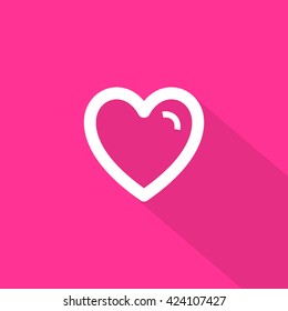 Favorites isolated minimal icon. Heart line vector icon for websites and mobile minimalistic flat design.