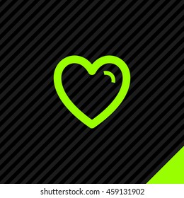 Favorites isolated minimal icon. Heart line vector icon for websites and mobile minimalistic flat design.