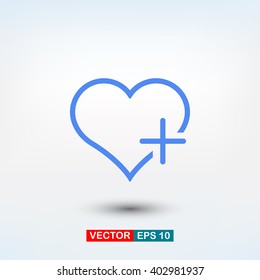 Favorites, linear icon. One of a set of linear web icons