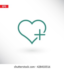 Favorites, linear icon. One of a set of linear web icons