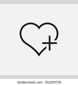 Favorites, linear icon. One of a set of linear web icons