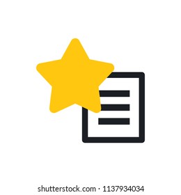 favorites list vector icon