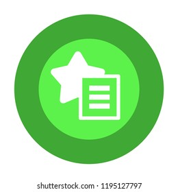 favorites list vector icon