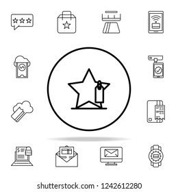 favorites products discounts icon. online shopping icons universal set for web and mobile