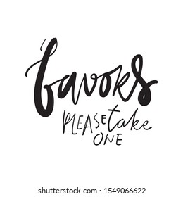 Favors Pleasetake One Baby Shower Card Stock Vector (Royalty Free ...