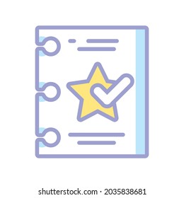favourite check mark icon isolated