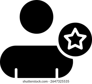 Favourite Contact Modern Black Icon Design