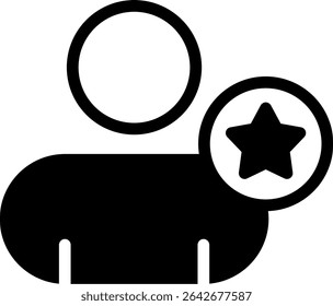 Design de Ícone Semi Sólido de Contato Favorito