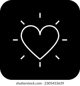 Favourite E-Commers icon with black filled line style. interface, best, heart, good, love, app, rating. Vector illustration