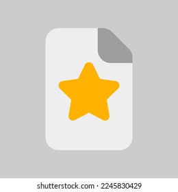 Favoritendatensymbol im flachen Stil, Verwendung für die Website-Mobile-App-Präsentation