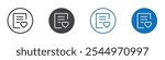 Favourite file icon Logo sign in thin line outline