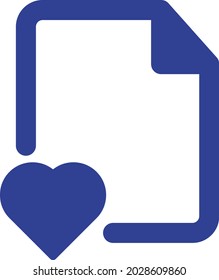 Favourite file Isolated Vector icon which can easily modify or edit

