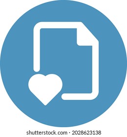 Favourite file Isolated Vector icon which can easily modify or edit


