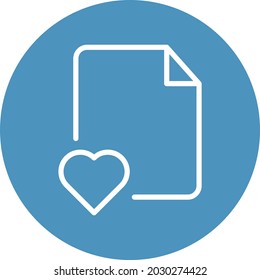 Favourite file Isolated Vector icon which can easily modify or edit

