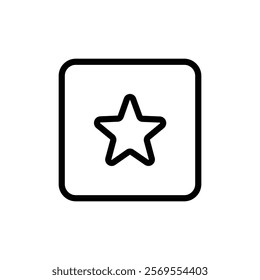 Favourite icon Thin vector set