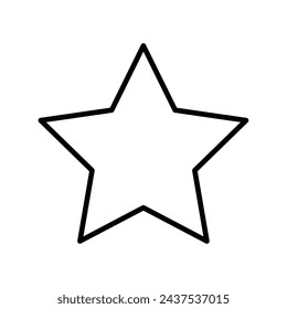 Lieblingssymbol mit weißem Hintergrund Vektor Stock Illustration