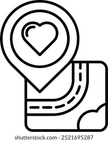 Favourite Line vector Icon Design