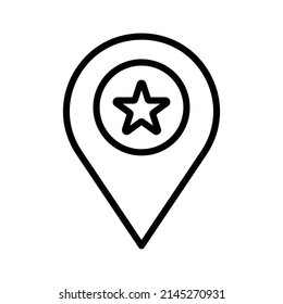 Favourite location Vector icon which is suitable for commercial work and easily modify or edit it

