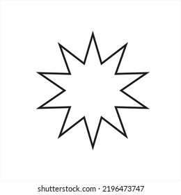 Favourite Star icon vector illustration logo template for many purposes. Isolated on white background.