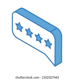 favourite stars isometric icon flat