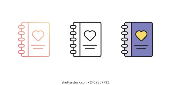 Favourite Subject icon design with white background stock illustration