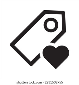 Favoritenmarkensymbol. Vektorgrafik und Glyphe