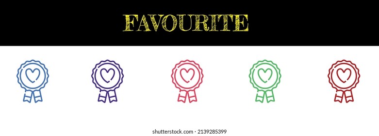 favourite vector icon, Vector EPS 10 illustration style