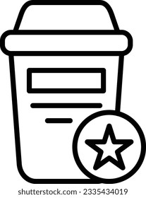 Favourite Vector Icon Line Style