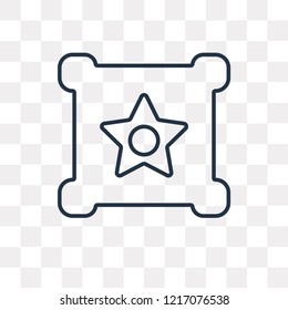 Favourite vector outline icon isolated on transparent background, high quality linear Favourite transparency concept can be used web and mobile