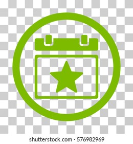 Favourites Day rounded icon. Vector illustration style is a flat iconic symbol inside a circle, eco green color, transparent background. Designed for web and software interfaces.
