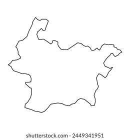 Mapa del municipio de Favrskov, división administrativa de Dinamarca. Ilustración vectorial.