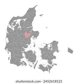 Favrskov Municipality map, administrative division of Denmark. Vector illustration.