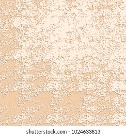 fawn 3D stucco structure stone pattern with rough surface, vector illustration