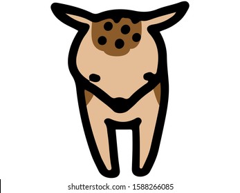 fawn - animal's icon by handwriteen