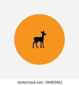 Fawn Bull icon silhouette vector illustration

