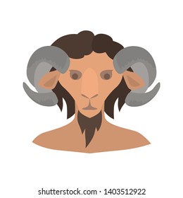 Fawn color vector icon. Flat design