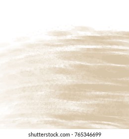 fawn colored abstract watercolor pattern with visible horizontal brush strokes on white background, vector illustration