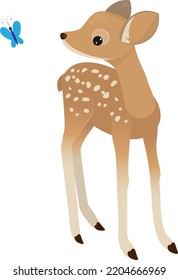 Fawn Isolated Vector Illustration For Design