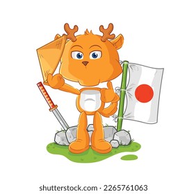 the fawn japanese vector. cartoon character