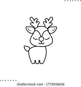 Fawn Toy Vector Icon Outlines Cartoon Stock Vector (royalty Free 