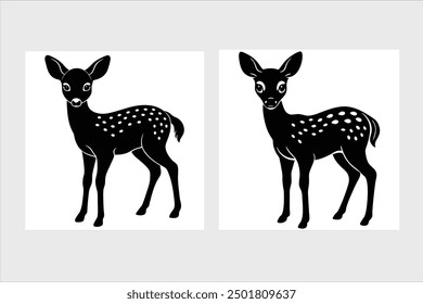 A fawn vector illustration icon