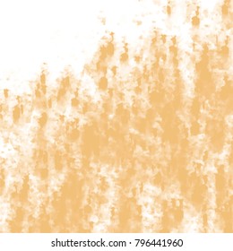 fawn watercolor splatter pattern with vertical aligned spots on white background, vector illustration