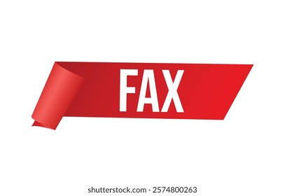fax banner design. fax icon. Flat style vector illustration.