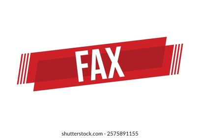 fax banner design. fax icon. Flat style vector illustration.