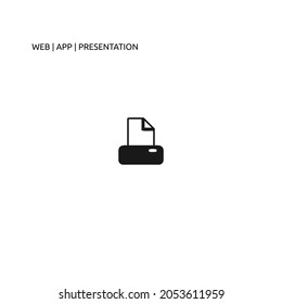 fax black icon for web, app, and presentation 