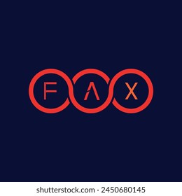FAX Creative logo And Icon Design
