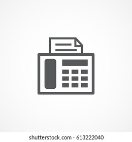 Fax Icon - Shutterstock ID 613222040